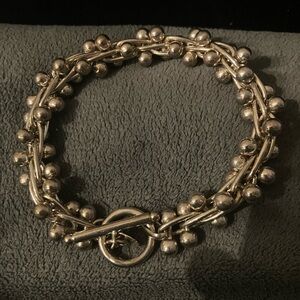 Stunning Sterling Silver DNA Beaded Bracelet